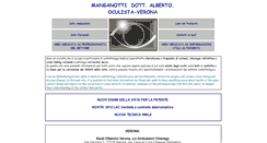 Desktop Screenshot of manganottioculista.it